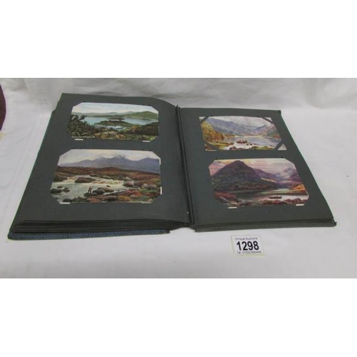 1298 - An album of in excess of 130 postcards, principally on Ireland