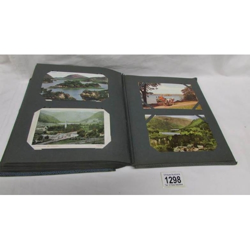 1298 - An album of in excess of 130 postcards, principally on Ireland