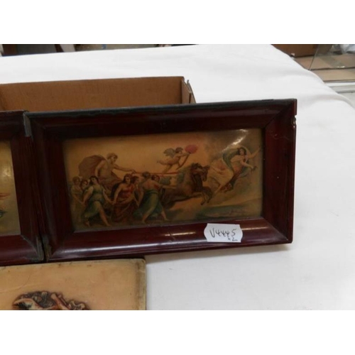 25 - A fine pair of 19th century panels and a rare 19th century wax panel of a noble man