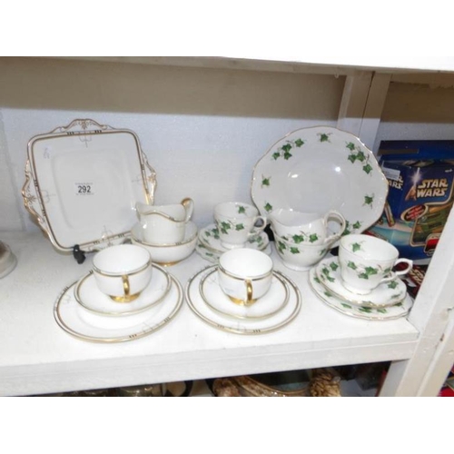 292 - 2 part tea sets