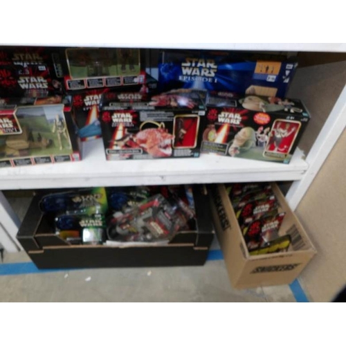 297 - A large quantity of boxed Star Wars models