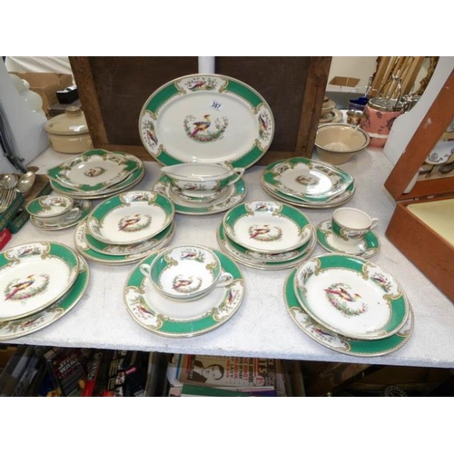 387 - A Myott 'Chelsea Bird' part dinner set