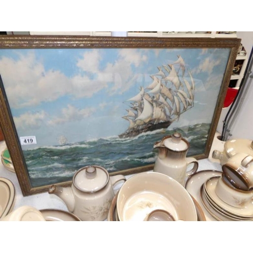 419 - A Montague Dawson marine print