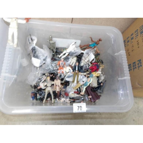 70 - A box of Star Wars figures