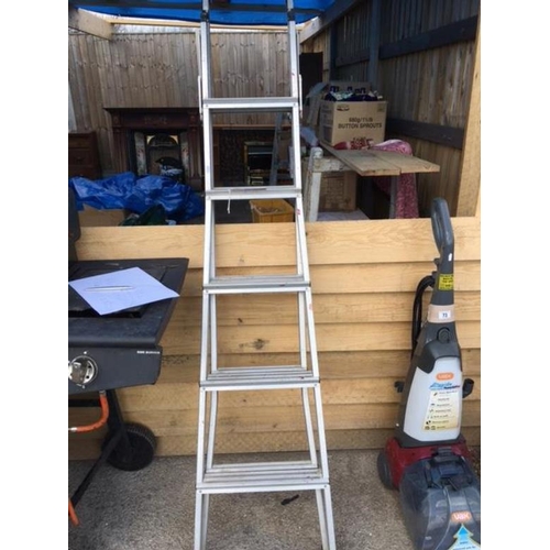 72 - An aluminium step ladder