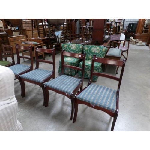 454 - A set of 4 mahogany dining chairs