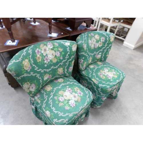 541 - 2 bedroom chairs with loose covers