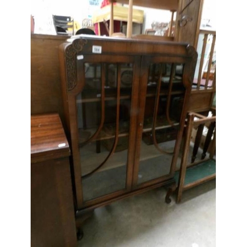 584 - An oak china cabinet