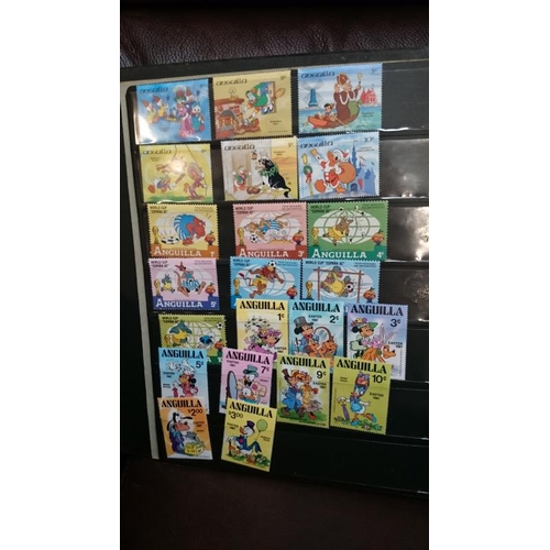 132 - A folder of Disney related stamps