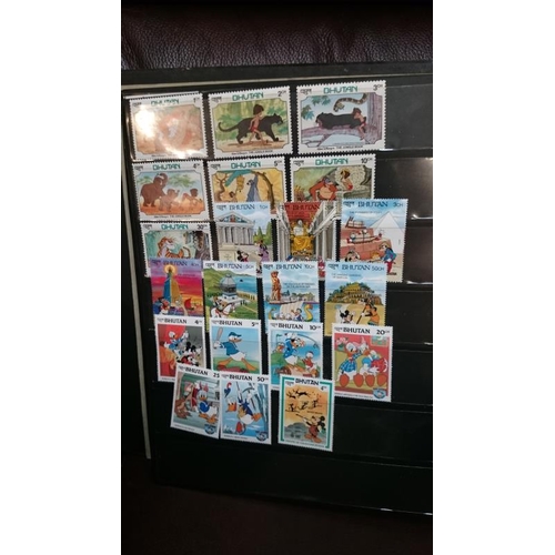 132 - A folder of Disney related stamps