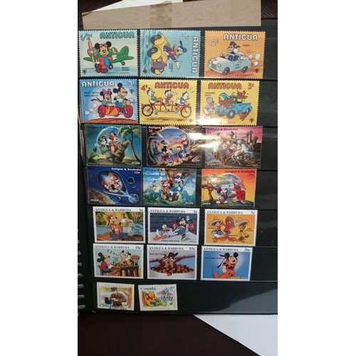 132 - A folder of Disney related stamps