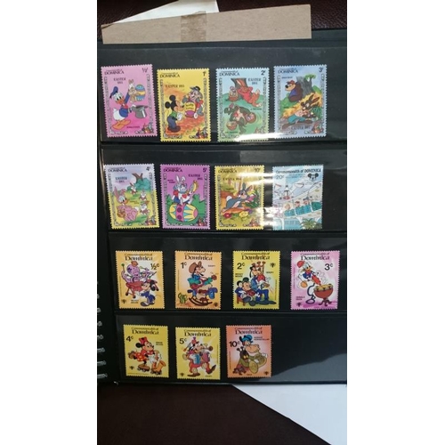 132 - A folder of Disney related stamps