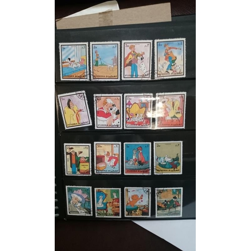 132 - A folder of Disney related stamps