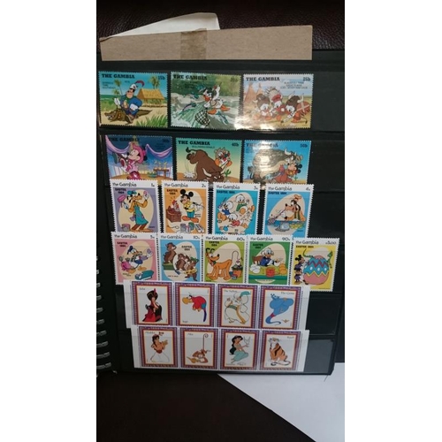 132 - A folder of Disney related stamps