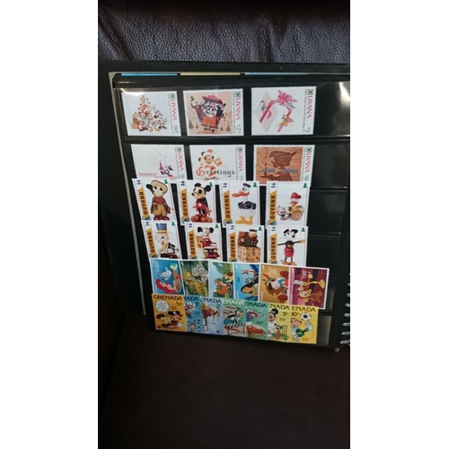 132 - A folder of Disney related stamps