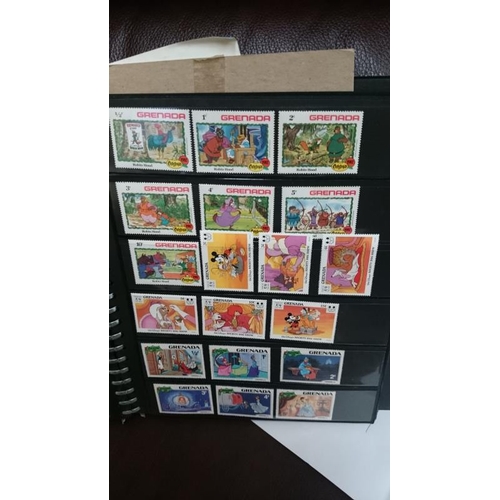 132 - A folder of Disney related stamps