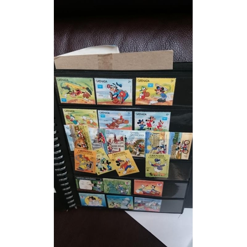 132 - A folder of Disney related stamps