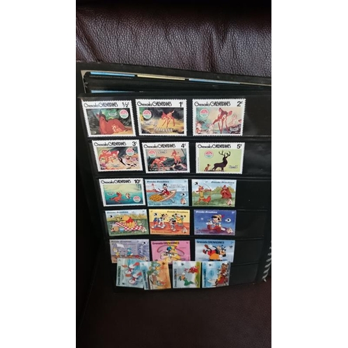 132 - A folder of Disney related stamps