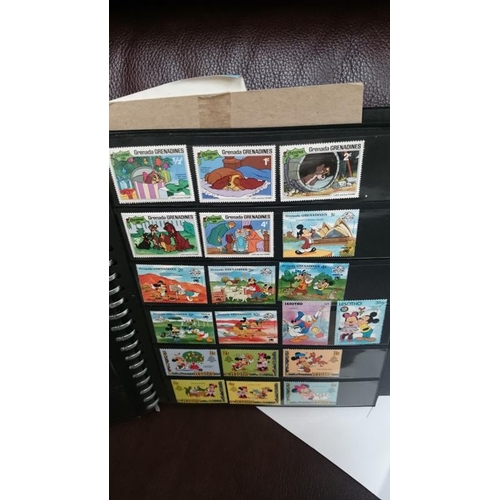 132 - A folder of Disney related stamps