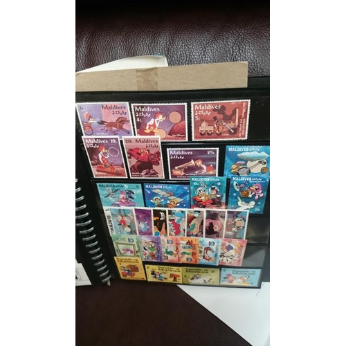 132 - A folder of Disney related stamps