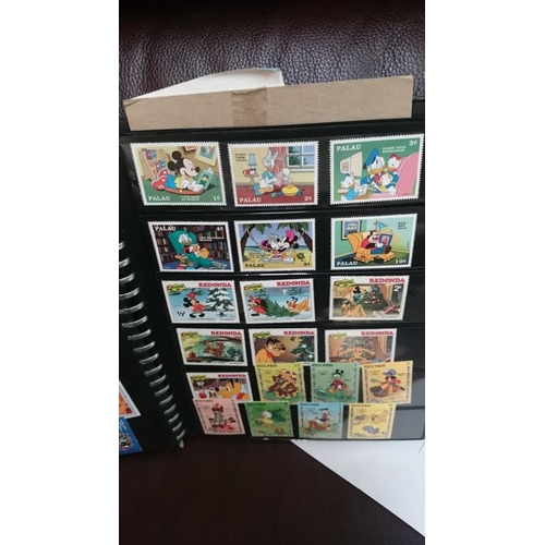 132 - A folder of Disney related stamps