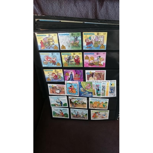 132 - A folder of Disney related stamps