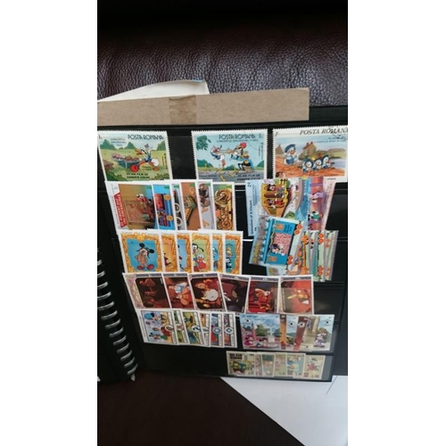 132 - A folder of Disney related stamps