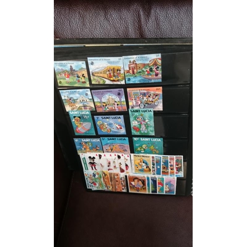 132 - A folder of Disney related stamps