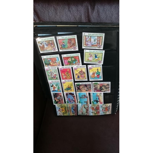 132 - A folder of Disney related stamps