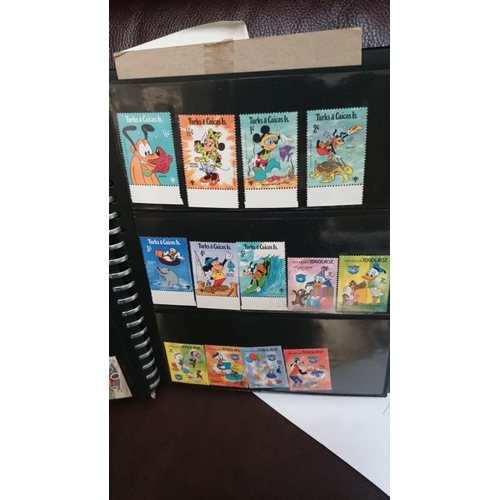 132 - A folder of Disney related stamps