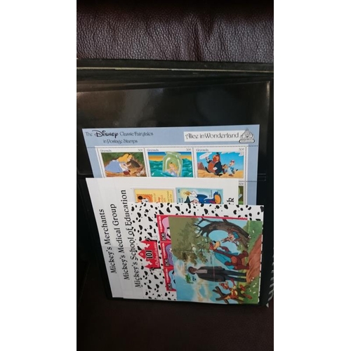 132 - A folder of Disney related stamps