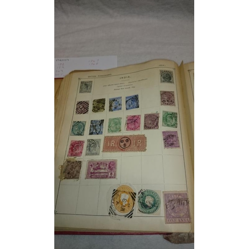 1104 - An album of stamps including Victorian penny reds, Australia Territories, Europe, USA etc