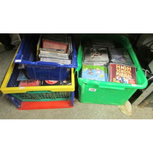 118 - 3 boxes of assorted CD's