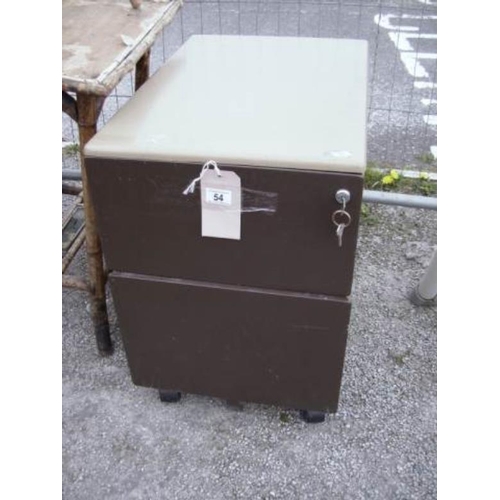 54 - A 2 drawer filing cabinet