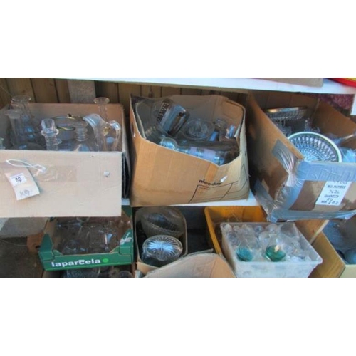 80 - 9 boxes of glassware