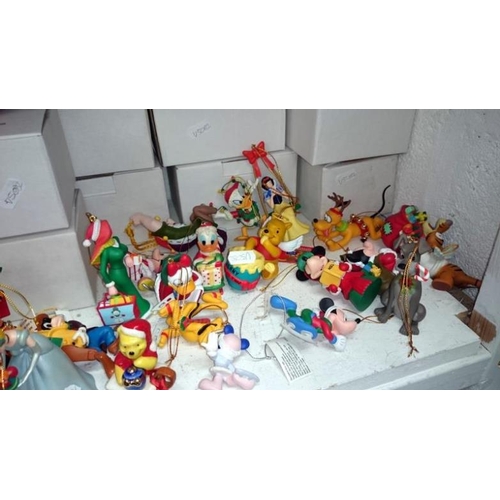 110 - A large collection of Disney Christmas ornaments