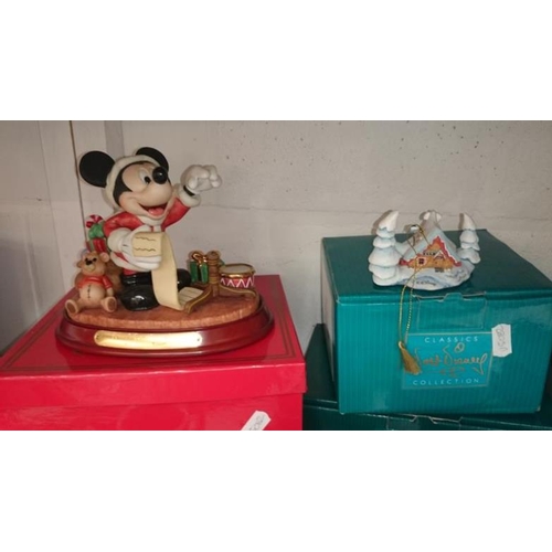 110 - A large collection of Disney Christmas ornaments