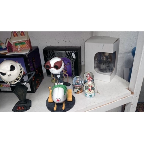 130 - A collection of Disney Nightmare Before Christmas figures and scenes