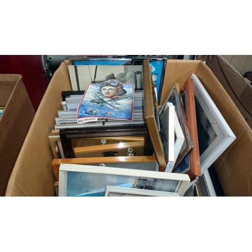 143 - 2 boxes of aviation pictures