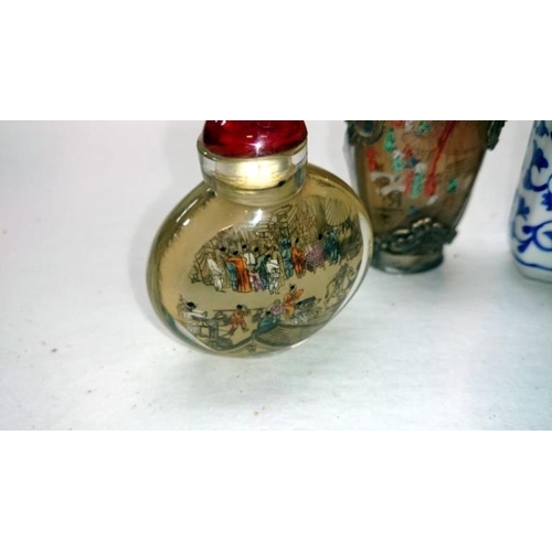 17 - 4 scent bottles including 3 with markings