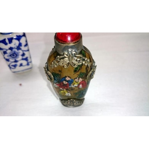 17 - 4 scent bottles including 3 with markings