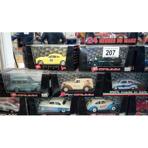 207 - 29 boxed Brumm cars inc. Fiat, Lancia etc