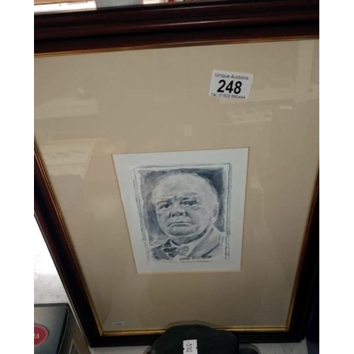 248 - A framed and glazed print by John Emmerson