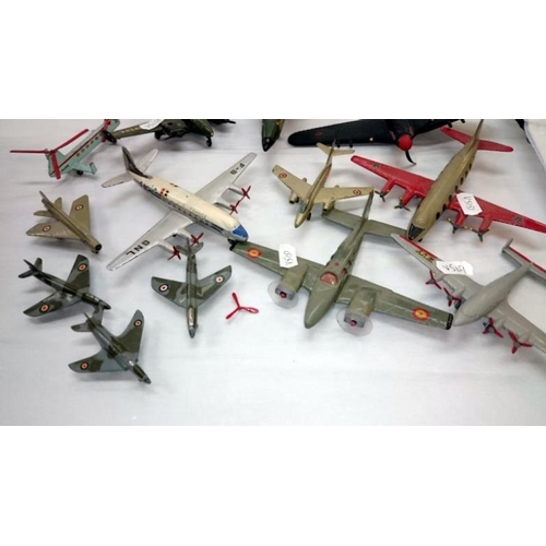 35 - A quantity of cast Dinky aircraft models