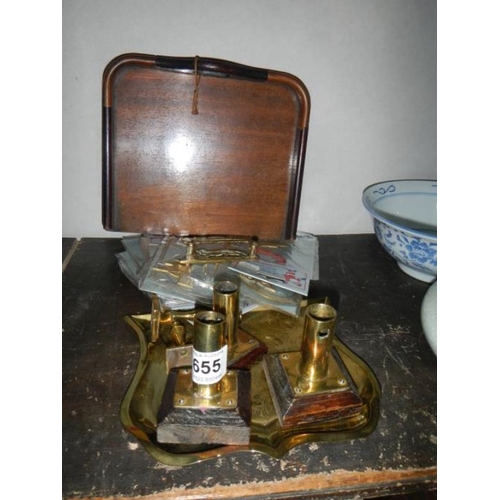 655 - A quantity of brassware