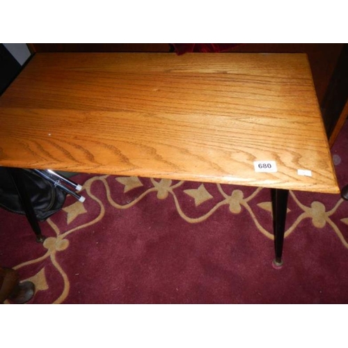 680 - An old oak 1960s table