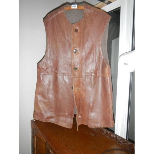 686 - An old blacksmith leather jacket