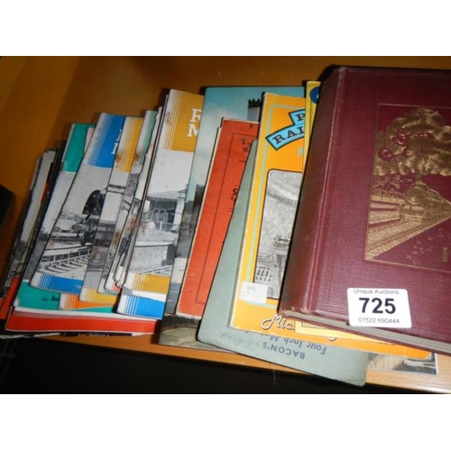 725 - A quantity of old train books