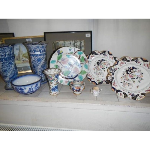 761 - A quantity of old china