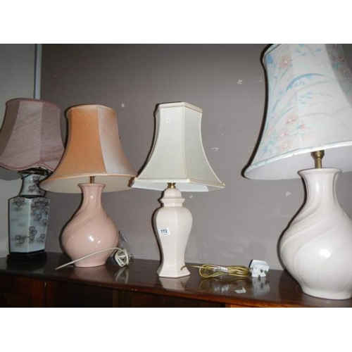 772 - 4 table lamps